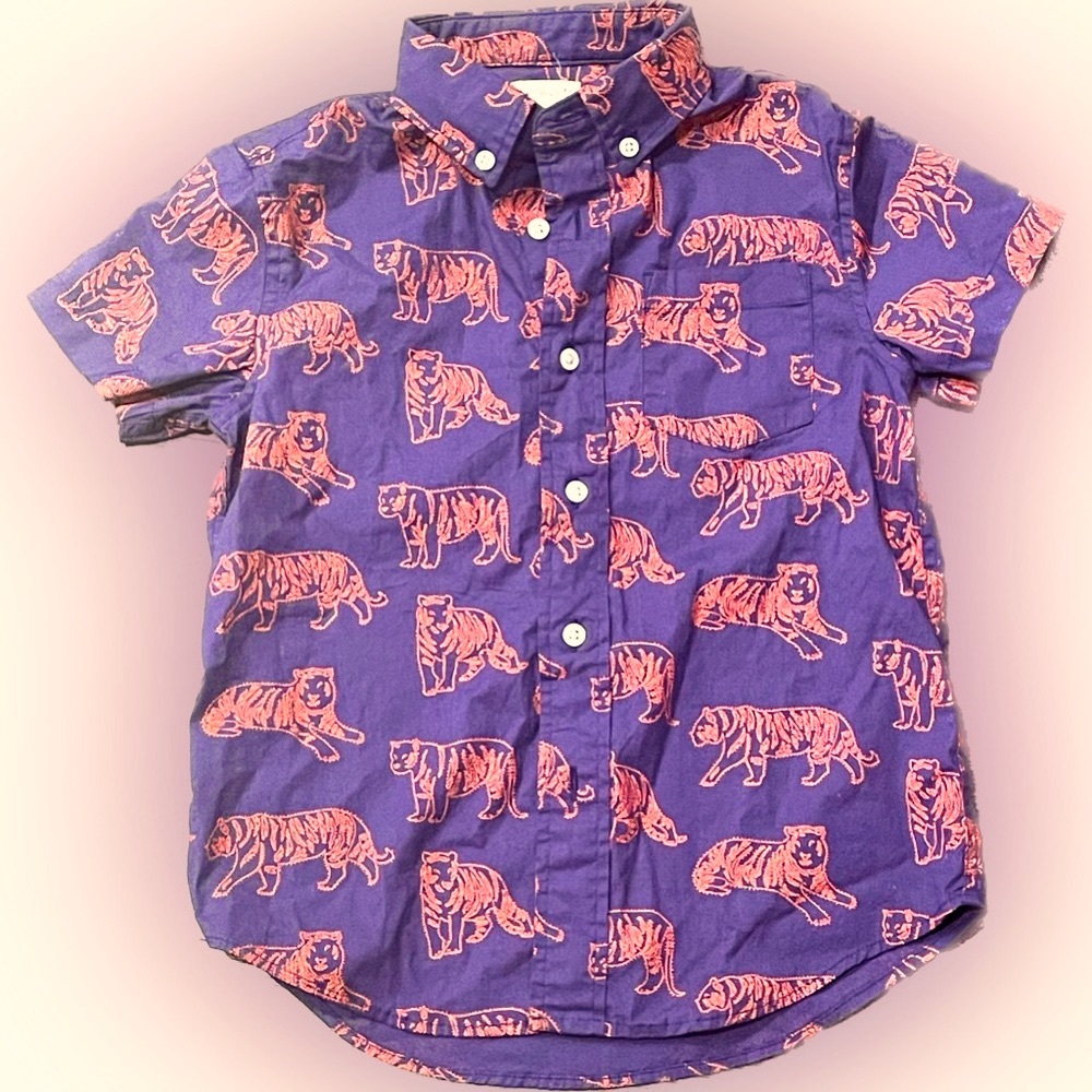 J. CREW CREWCUTS Boy’s  Button Down Shirt Size 4-5